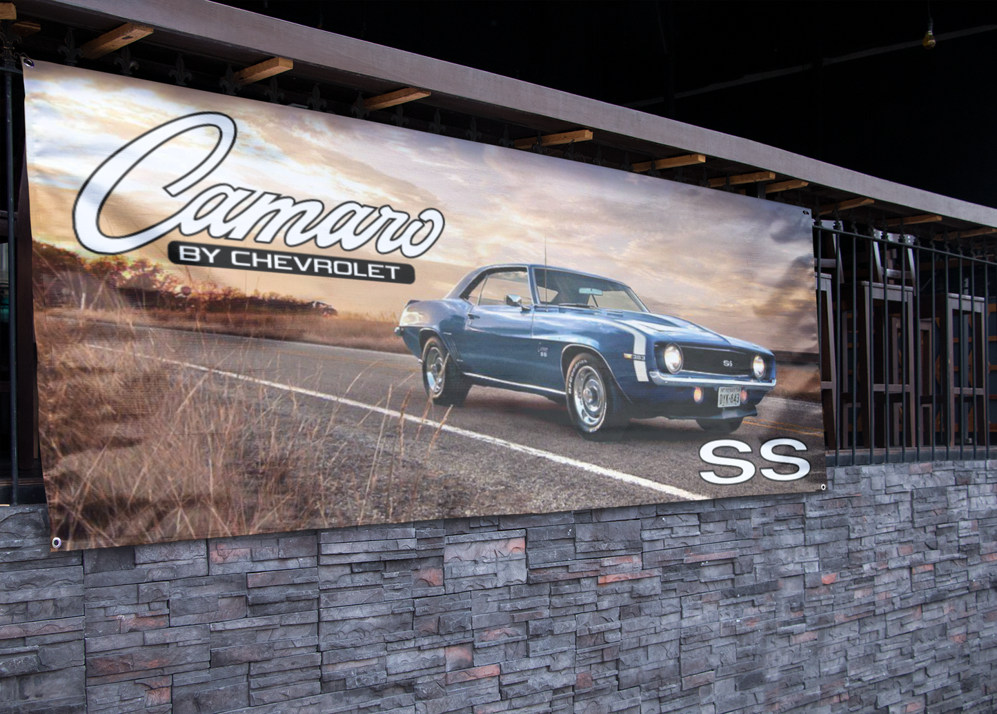 Classic Chevrolet Camaro SS Banner - 2.5ft x 5ft