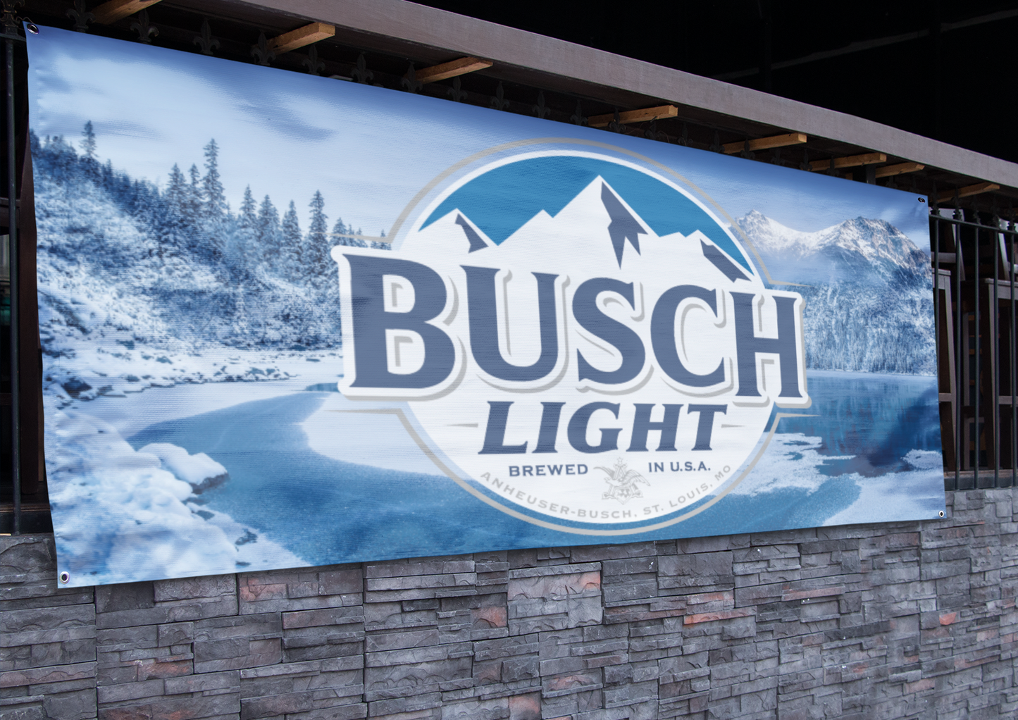 Busch Light Beer Banner - 2.5ft x 5ft