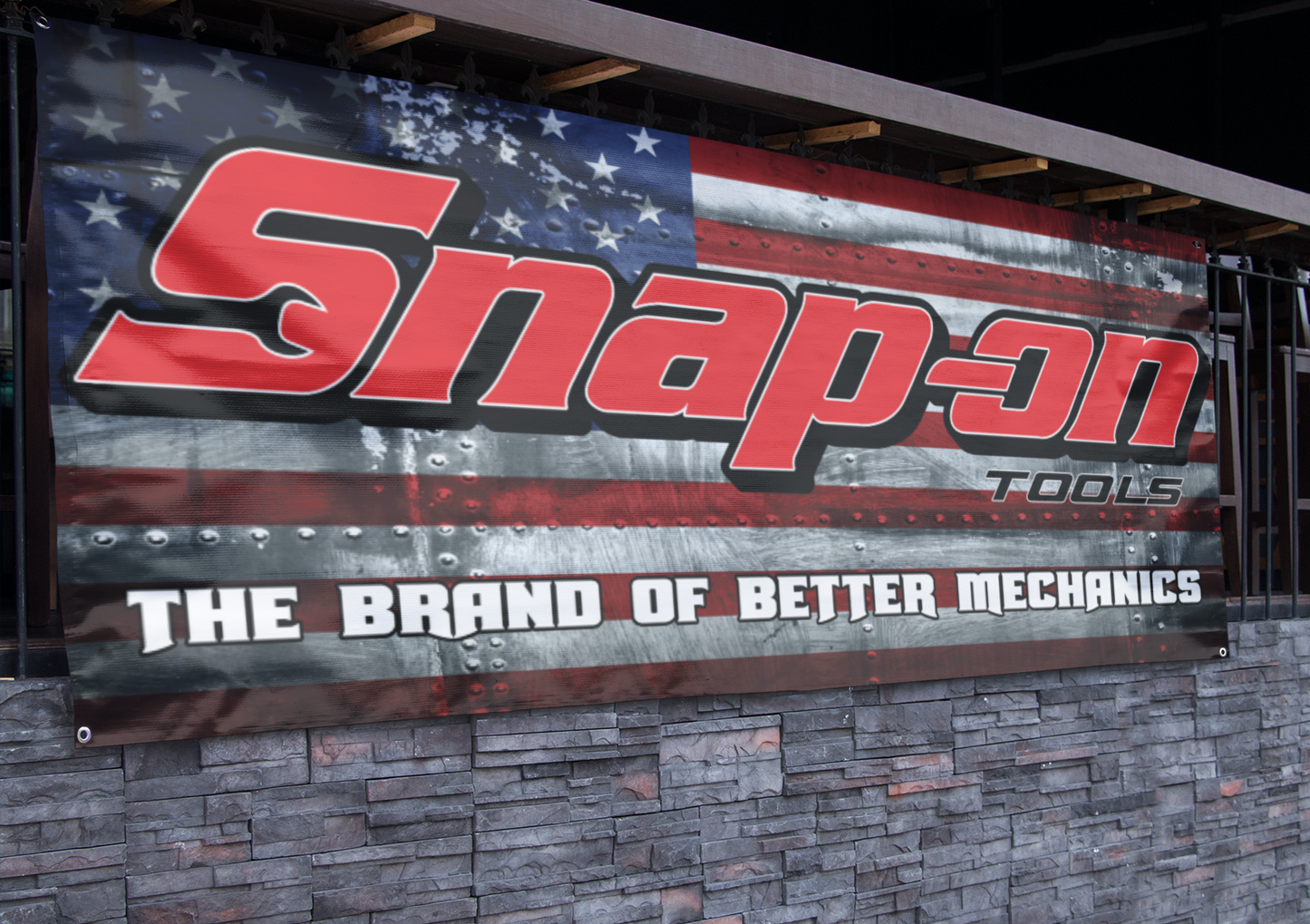 Snap-on Tools American Flag (2.5ft x 5ft) Banner