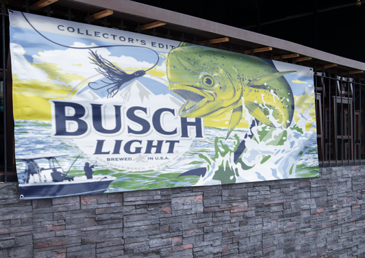 Busch Light Mahi Mahi Fishing (2.5ft x 5ft) Banner