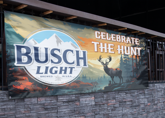 Busch Light Celebrate the Hunt Banner (2.5ft x 5ft)