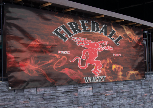 Fireball Red Hot Whisky (2.5ft x 5ft) Banner