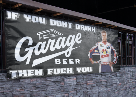 Garage Beer Ricky Bobby (2.5ft x 5ft) Banner