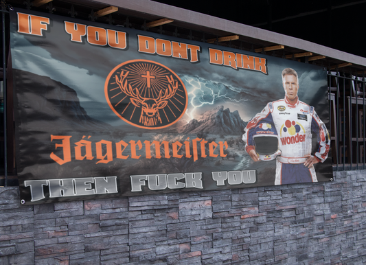 Jägermeister Ricky Bobby Banner - 2.5ft x 5ft