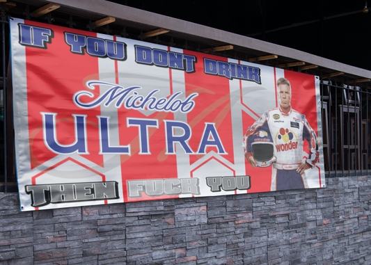 Michelob Ultra Ricky Bobby Banner - 2.5ft x 5ft