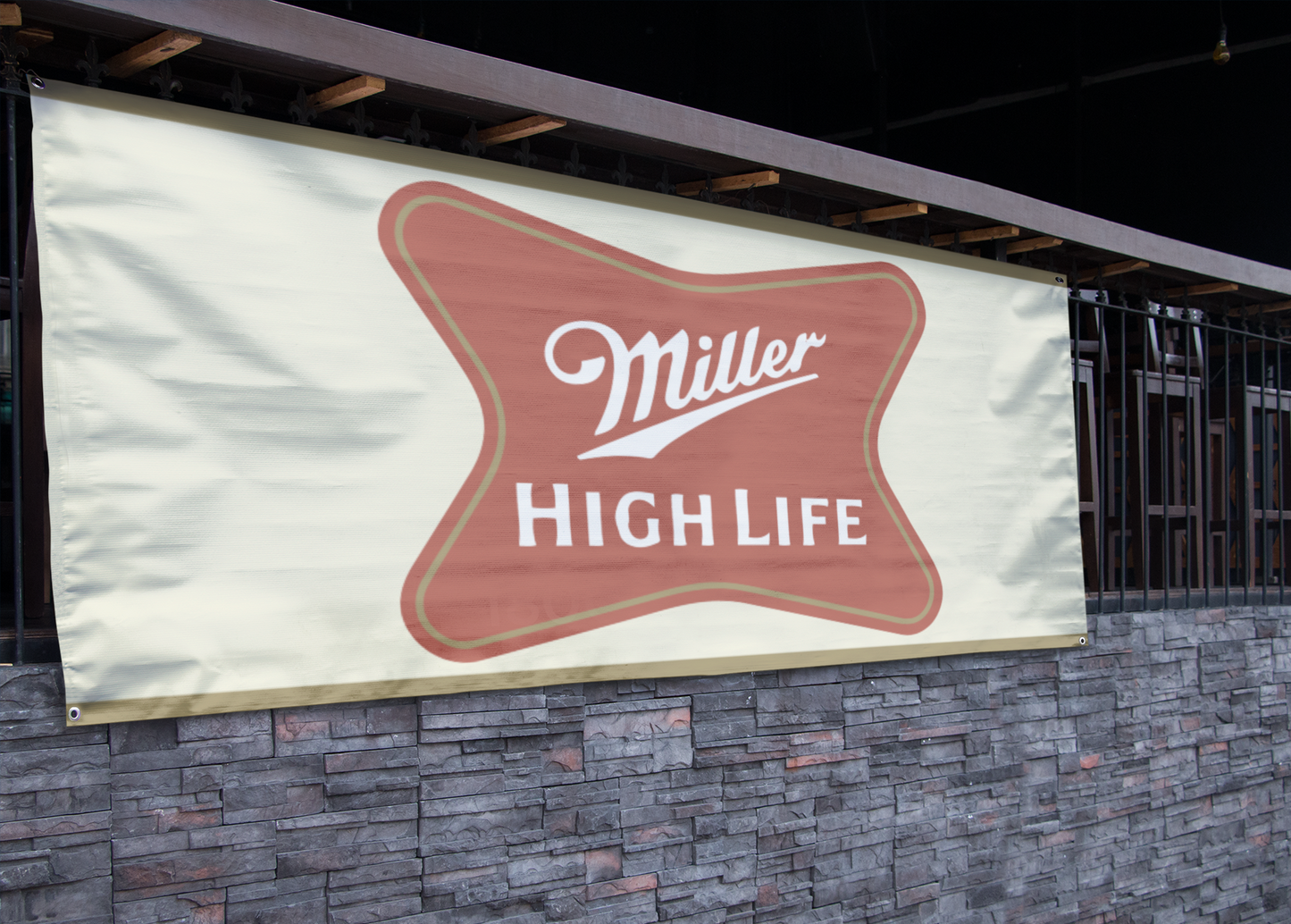 Miller High Life (2.5ft x 5ft) Banner
