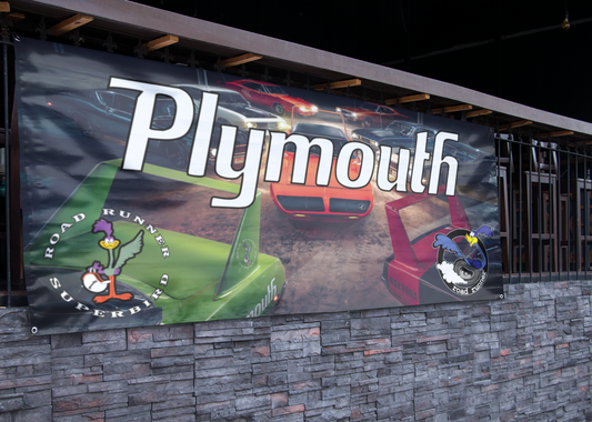 Classic Plymouth Road Runner Superbird Banner - 2.5ft x 5ft
