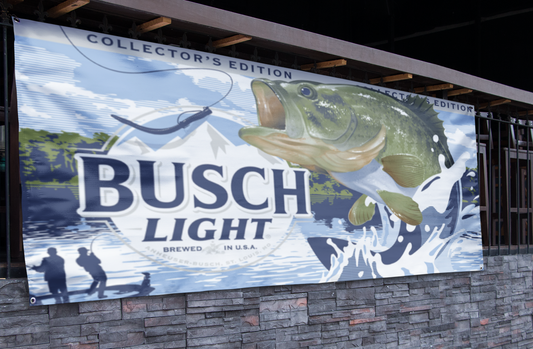 Busch Light Bass Fishing Banner (2.5ft x 5ft)